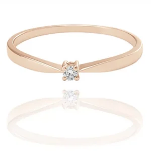 Moon Diamonds  - Gyémántköves rozé arany gyűrű 50-00552L-1256F